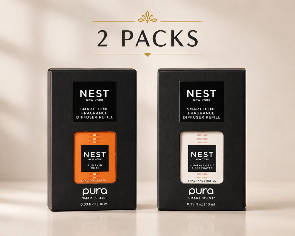Nest Pura Fragrance Refill 2 Pack Pumpkin Chai Himalayan Salt Diffuser